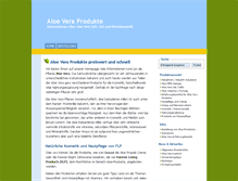 Tablet Screenshot of aloevera-produkte.at